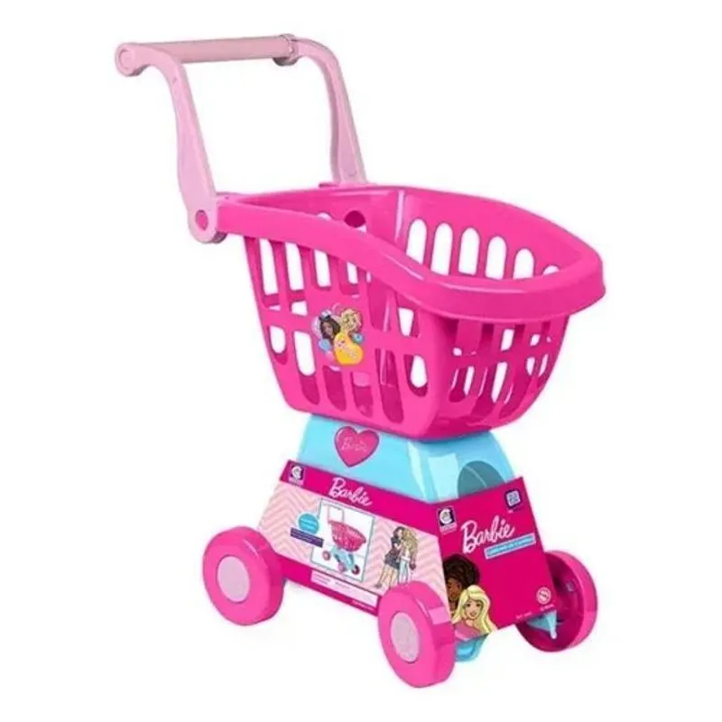 5x Carrinho De Compras Barbie Cheff 2493 Cotiplás