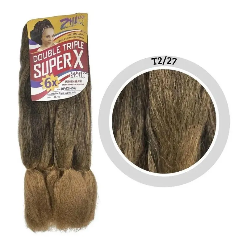 2x Apliques De Cabelo Sintético Zhang Hair Estilo Entrelace,