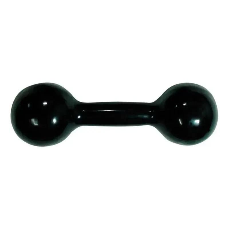 3x Halter Emborrachado 2 Kg Preto Academia Treino (1 Unidade