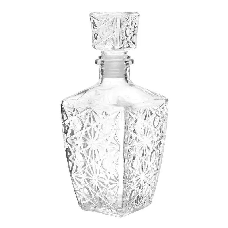 Garrafa De Whisky Vidro Transparente Lijita 800ml Mimo Style
