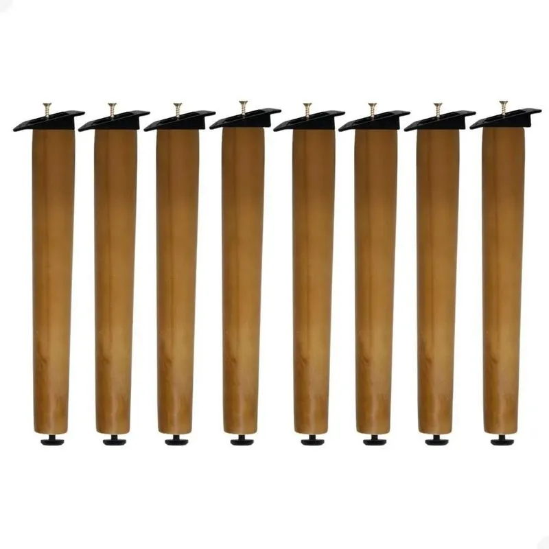 10x Kit 8 Pés Retro De 30 Cm De Móveis Com Chapinha