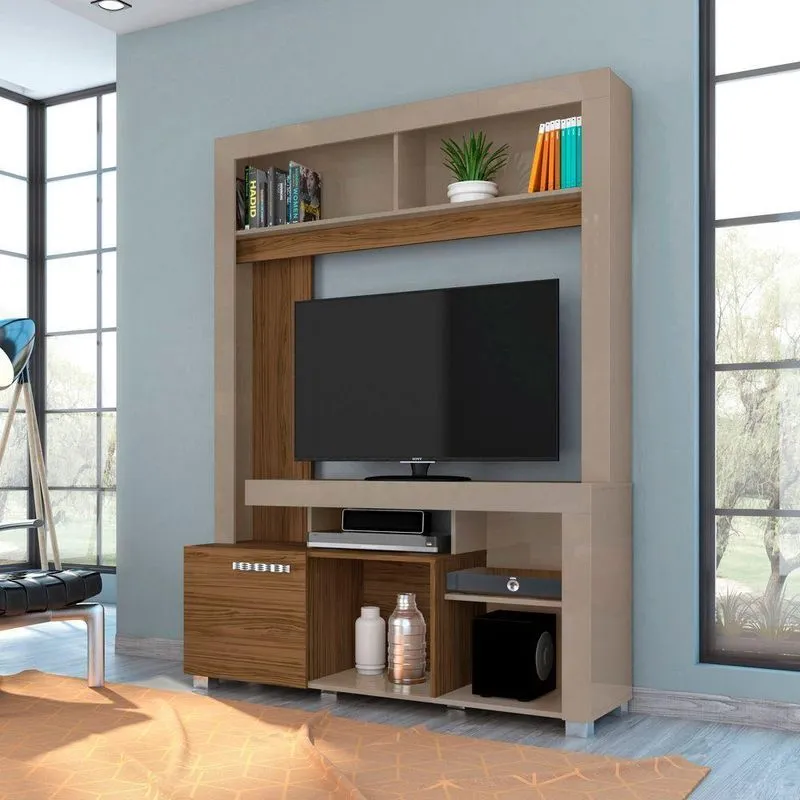 Estante De Tv 50 Pol 136cm Sala De Estar Mervan M20 - D'rossi Fendi E Naturale