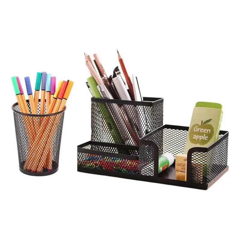 Organizador De Mesa Escritório + Porta Caneta Lapis Aramado