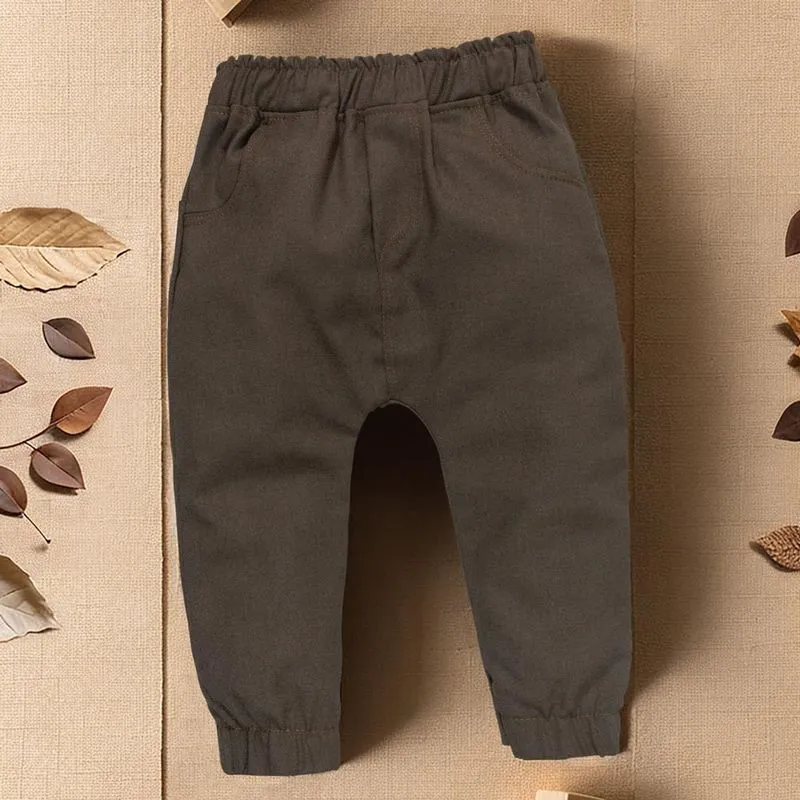 Calça Ecolinho: Conforto E Estilo Para Bebês Marrom Barroco