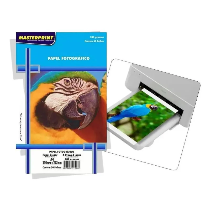 Papel Fotografico A4 180g Impressora Jato De Tinta Epson