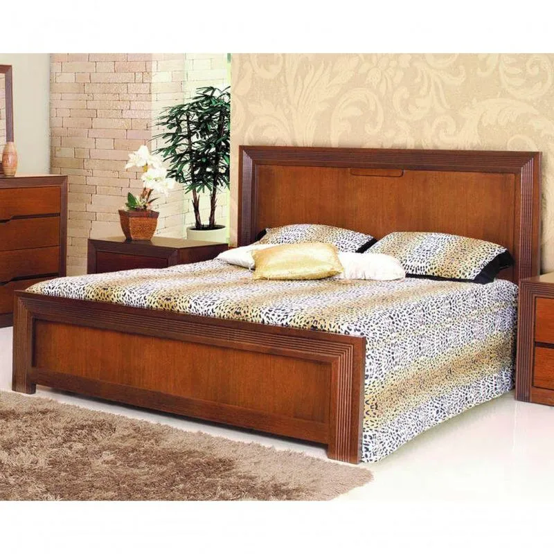 Cama Casal Madeira Maciça 1,40m - Dallas - Móveis Montanhês