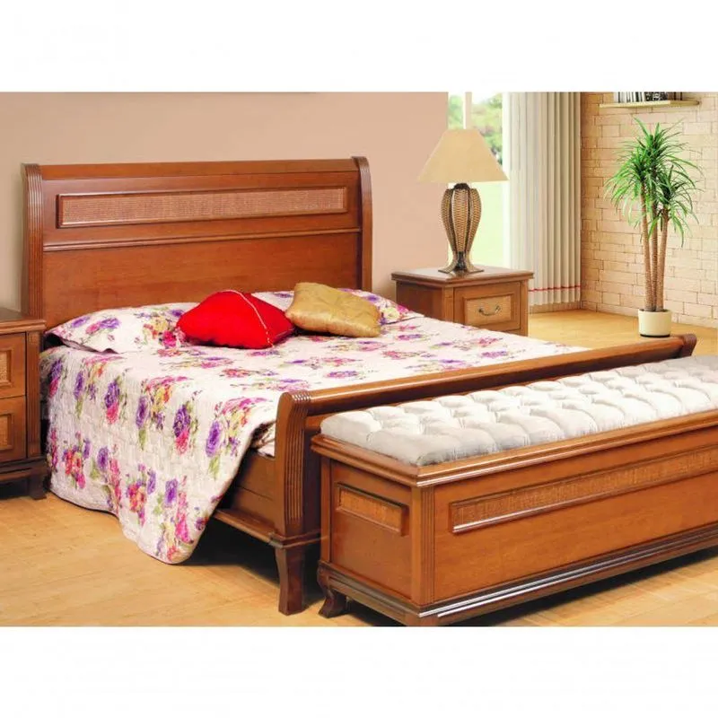 Cama Casal Madeira Maciça 1,60m - Athenas - Móveis Montanhês