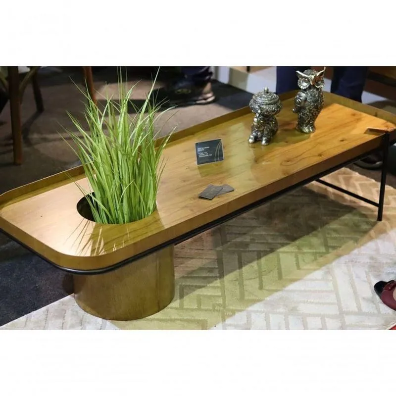 Mesa De Centro Decorativas Rústica Cachepô Montanhês Móveis