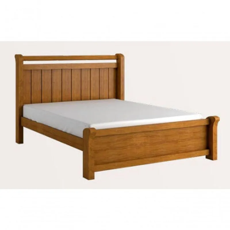 Cama Casal Queen 1,60m Mdf Reforçada - Zara -nature - Bianchi Móveis