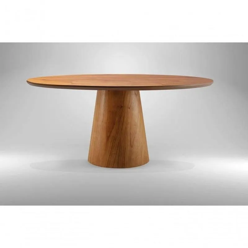 Mesa De Jantar Redonda Laminada - Dora-1,35m Requinte Salas