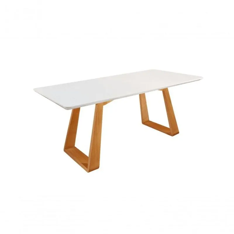 Mesa De Jantar Com Vidro Moderna Dallas-2,0 Star Móveis