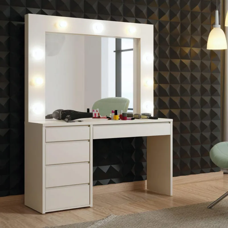 Camarim Com Lâmpadas De Led - Berlim-off White - Mavau Móveis