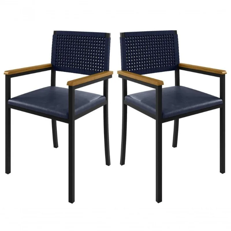 Cadeiras Para área Gourmet Com Braço - Madri Paonanda Decor