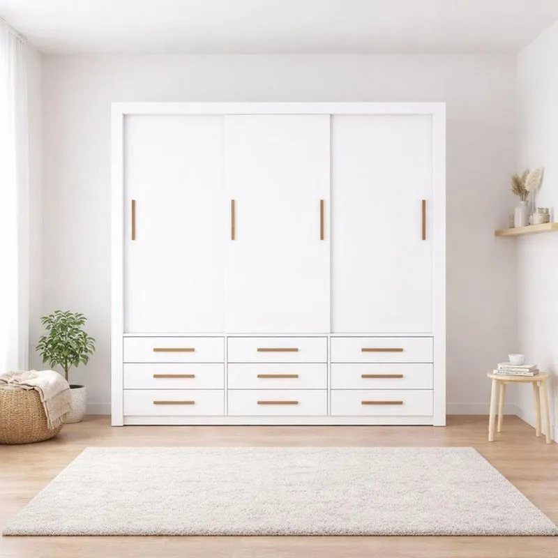 Guarda Roupa 3 Portas 9 Gavetas Imperium -grand Line