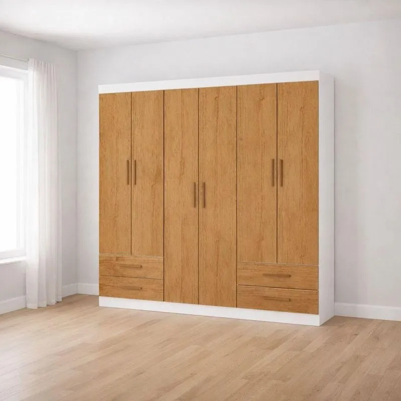 Guarda Roupa 6 Portas 4 Gavetas Allure -grand Line