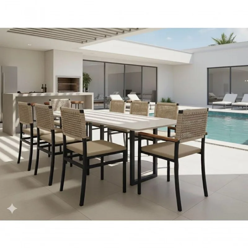 Conjunto área Externa 8 Cadeiras Summer Náutic - Solara