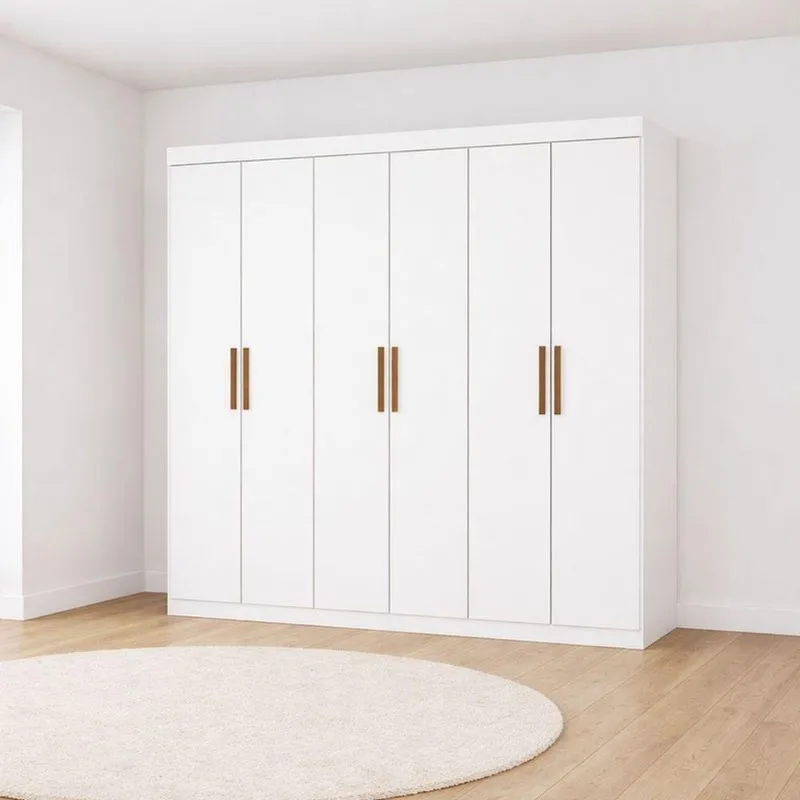 Guarda Roupa 6 Portas 2 Gavetas Perla -grand Line