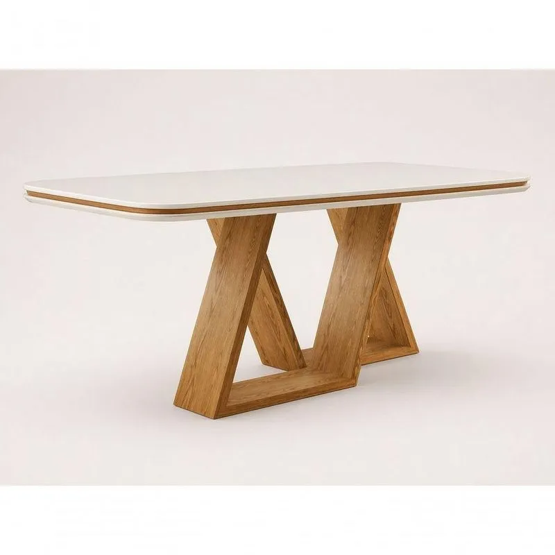 Mesa De Jantar Zeus 27mm Retangular MDF Amadeirado 110cm