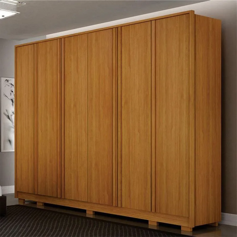 Guarda Roupa Casal Palazzo 6 Portas De Bater 6 Gavetas MDF Cinamomo Arbo Design 276cm