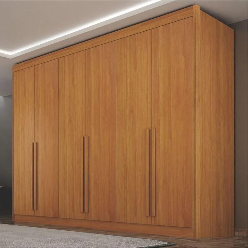 Guarda Roupa Casal Mirage 6 Portas De Bater 6 Gavetas MDF Cinamomo Arbo Design