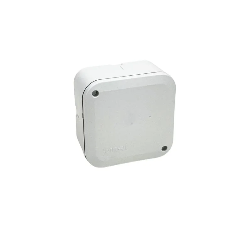 Caixa De Passagem 10x10 Abs Branco Para Cftv Elétrica Rede
