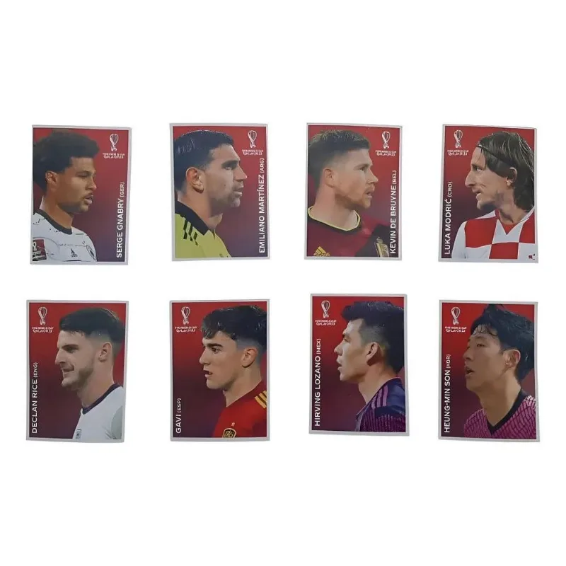 Copa 2022 - Kit Completo 8 Figurinhas Coca Cola Rápido Perso