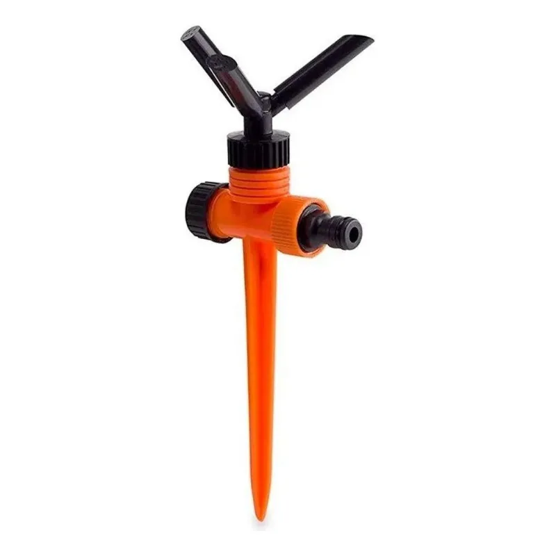 3x Irrigador Giratório Com 3 Jatos Para Jardim E Ar Livre