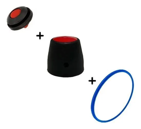 2x Kit Borracha Panela De Pressão 4,5 + Válvula De Segur + P
