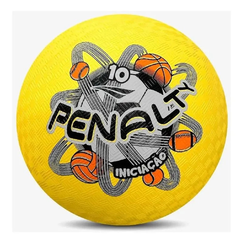 5x Bola De Borracha Iniciação Infantil Penalty T10 Vermelha