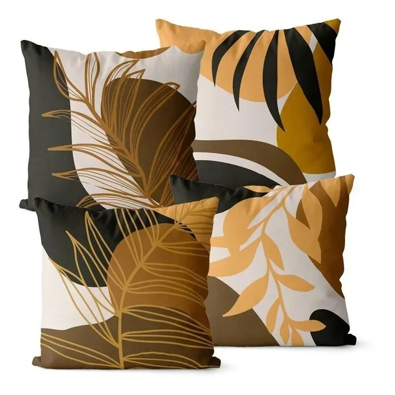 2x Kit 4 Capas De Almofadas Decorativa Moderna 45x45 - Oxfo