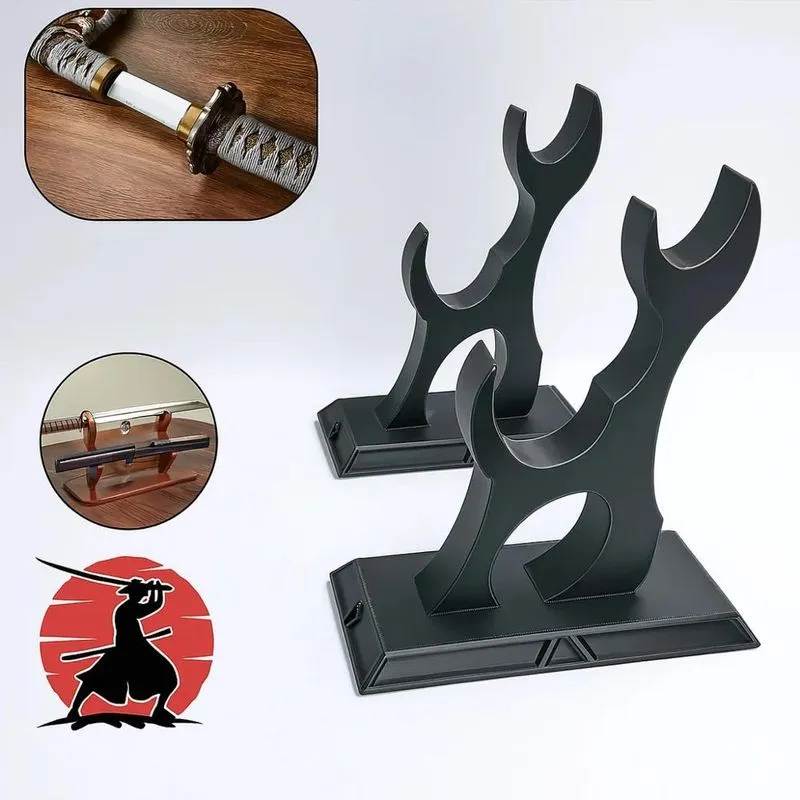 Suporte Katana Espada Samurai: Elegância E Segurança - Preto