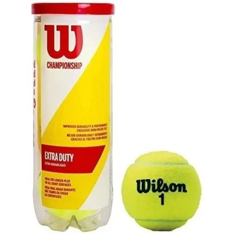2x Bola De Tênis Wilson Championship Tubo 03 Bolinhas De Ten