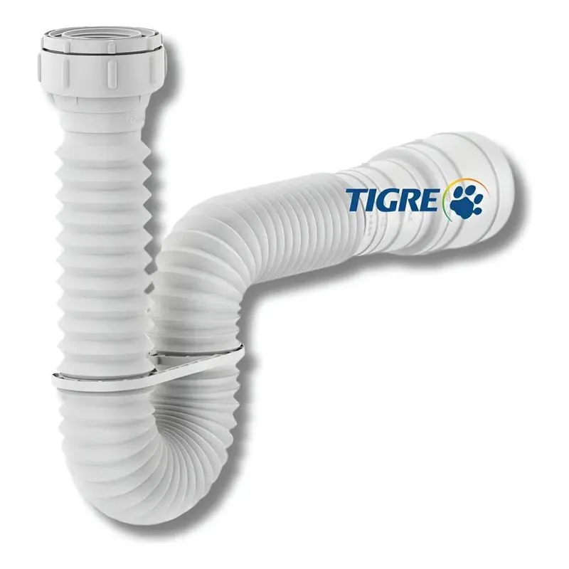 Sifão Para Pia Multiuso Ajustável Tigre Cor Branco