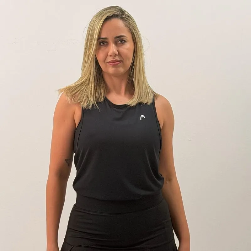 Regata Feminina de Treino Head Sting Domyos Preto - P