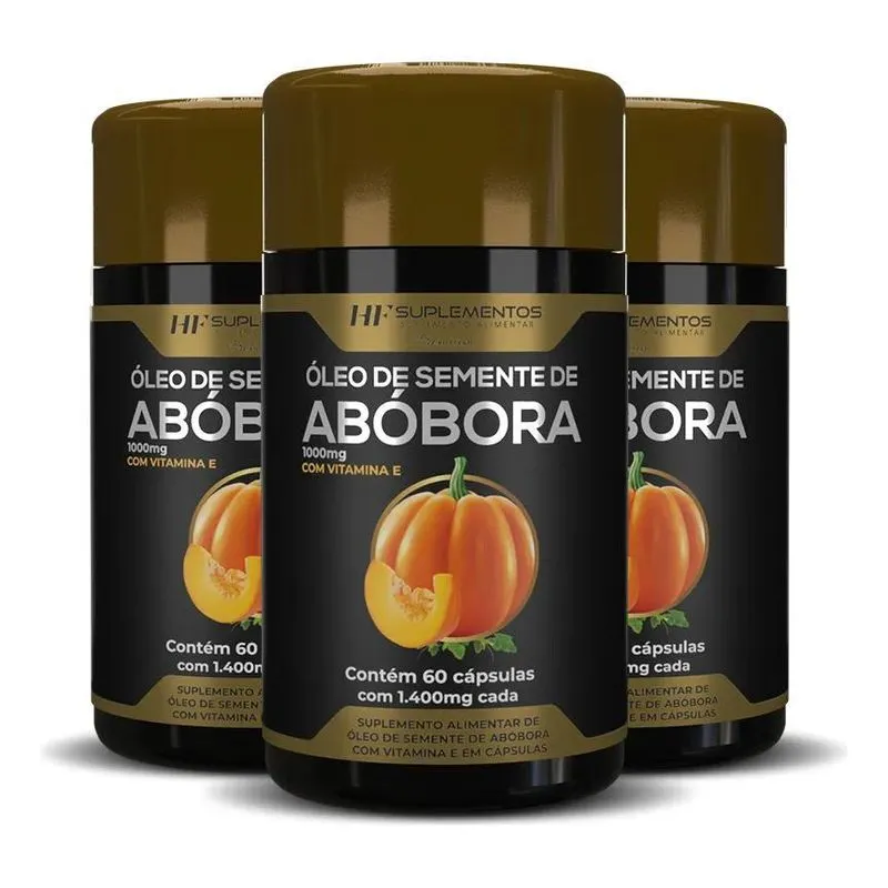 10x 3x Oleo De Semente De Abóbora 60caps Hf Suplements