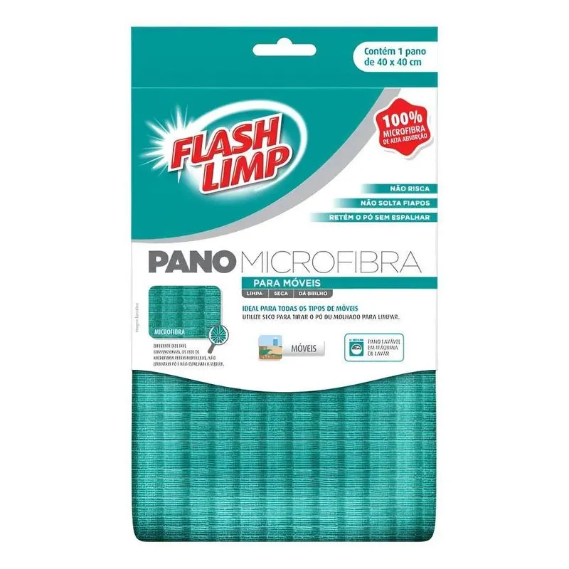 Flash Limp Flp6728 Pano - Verde - 1 - Unidade - 1 - 40 Cm