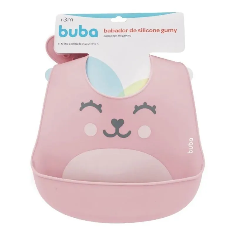 Babador Silicone Com Pega Migalhas Alimentação Do Be Gumy Ro
