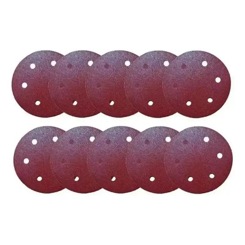 10x Kit Com 10 Lixas 225mm Grão 60 Para Lixadeira Girafa