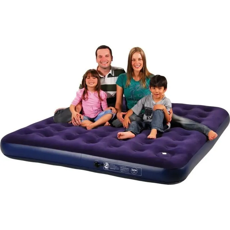 10x Colchão Inflável King Size Camping + Inflador + Reparo