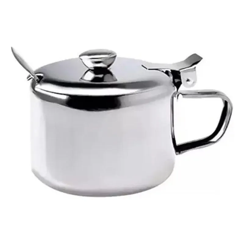 Açucareiro Inox Metálico Com Colher Kehome 300ml C