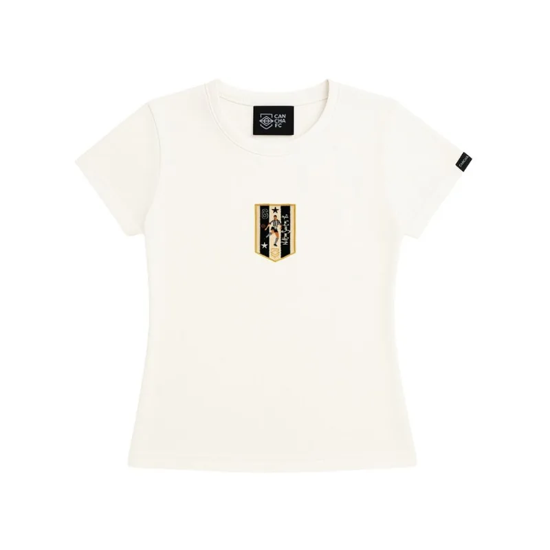 Baby Look Cancha FC Nilton Santos Cancha Legends Off White - GG