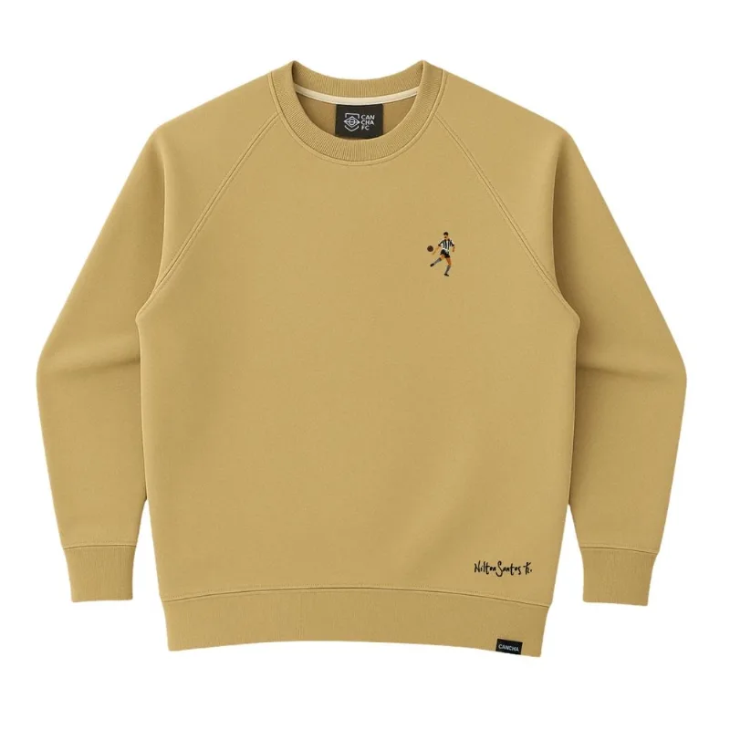 Crewneck Cancha FC Nilton Santos Enciclopédia Bege - M