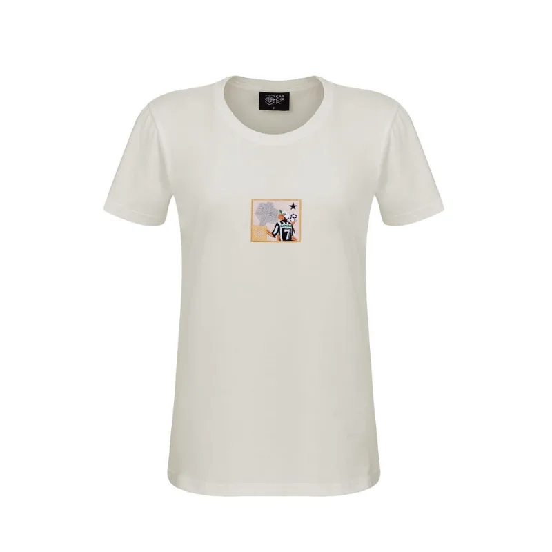 Cancha FC Baby Look Túlio - Brasileiro 95 - Off White - M
