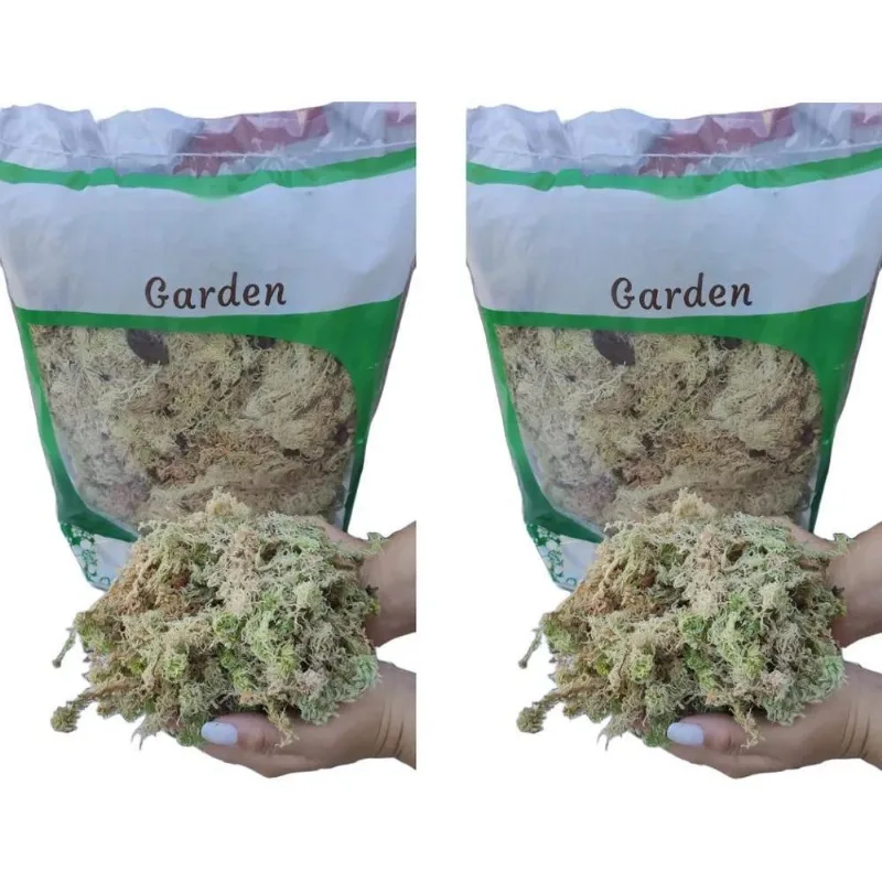 5x 6 Litros Musgo Esfagno Orgânico Substrato Orquídeas Sphag
