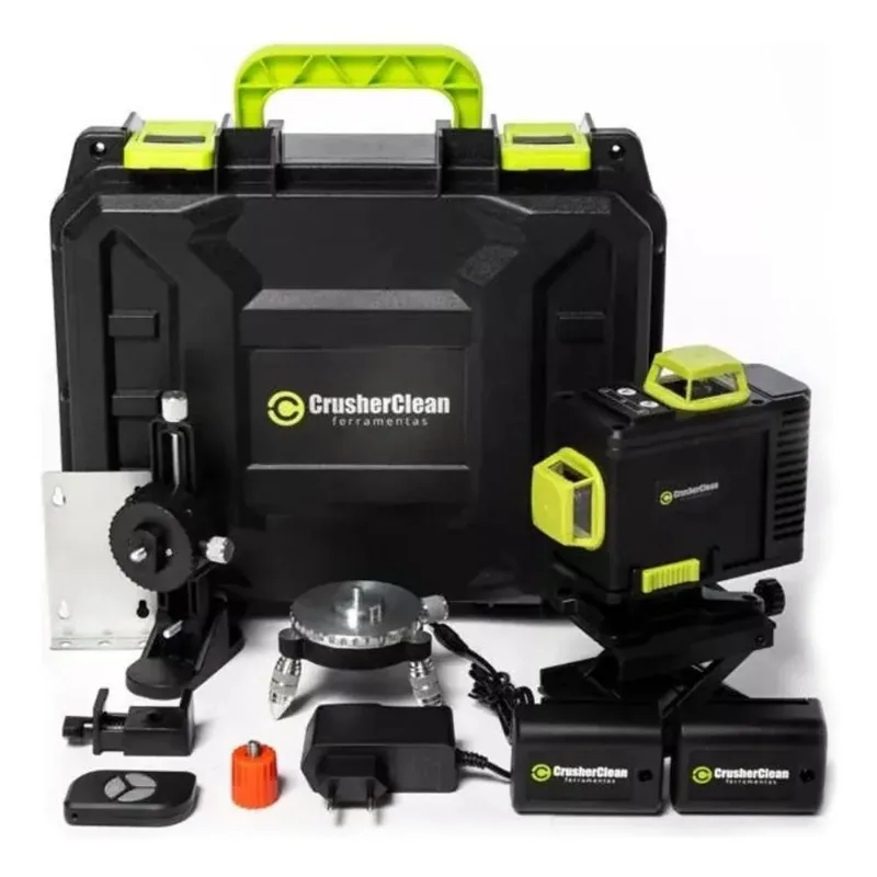 Nível A Laser 16 Linhas Verde Completo Com Duas Baterias