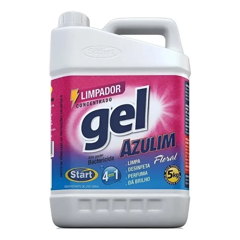 Azulim Gel Start 5l: Desinfeta Profundo, Elimina Od - Floral