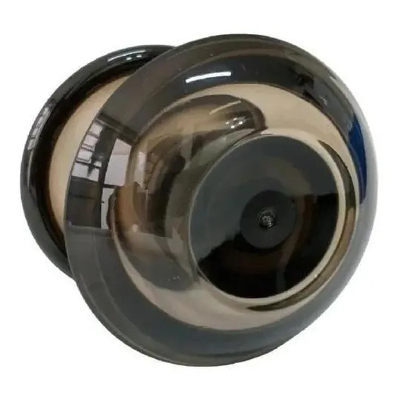 Puxador Porta Vidro Redondo 1 Furo Abs Resistente Des - Fumê
