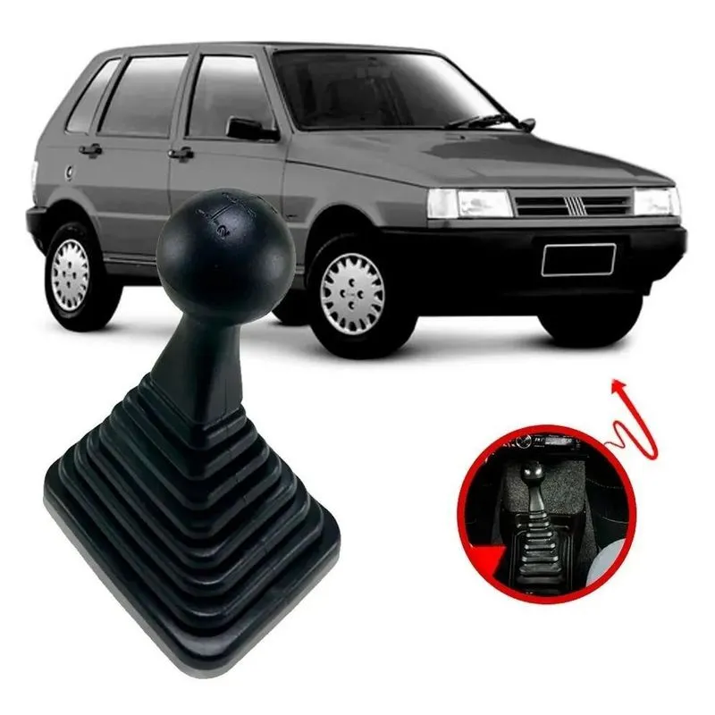 Kit Coifa Sanfonada Pvc E Bola Cambio Fiat Uno 1994 Até 2003