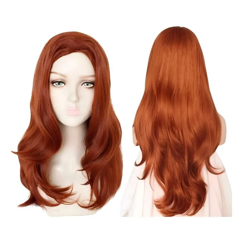 Peruca Orgânica Ondulada 65cm: Naturalidade E Leveza - Ruiva