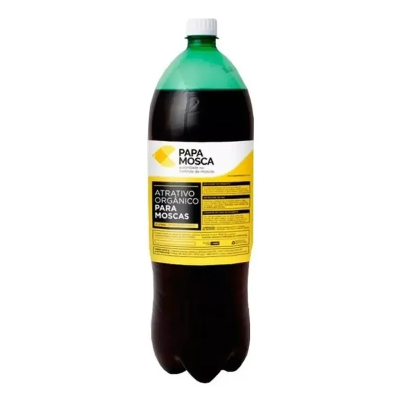 5x Refil Atrativo Orgânico Não Tóxico Para Mosca 2 Litros